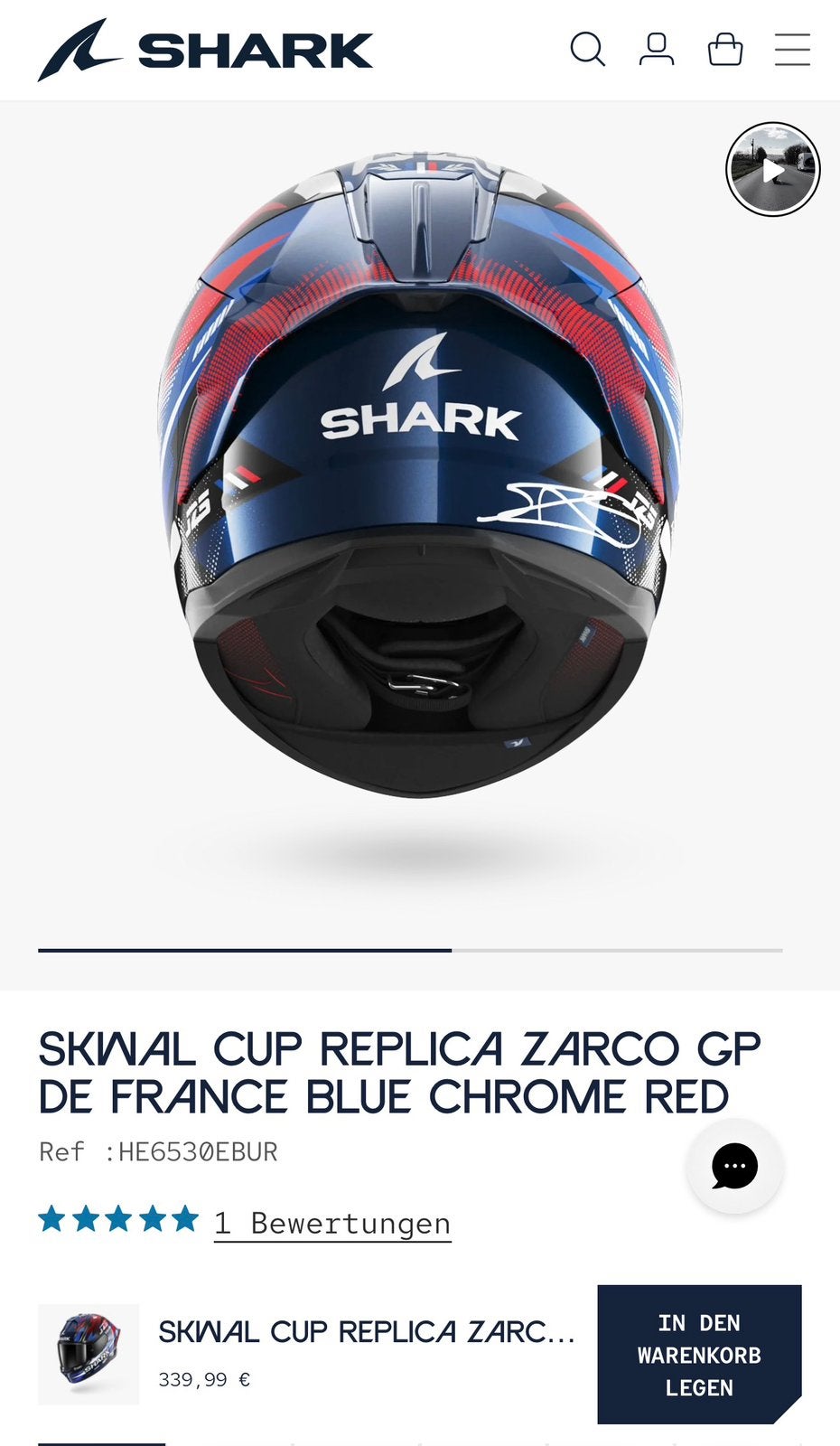 Helm shark maat L, Fietsen en Brommers, Ophalen, Zo goed als nieuw