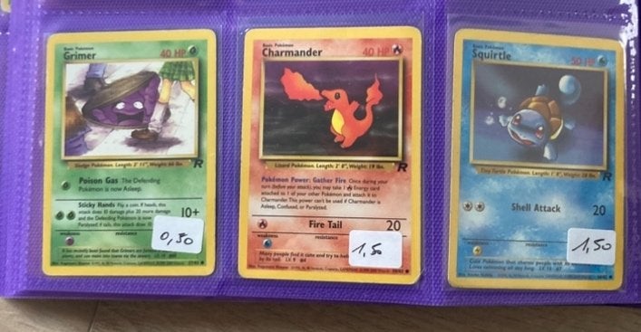Pokémon Engels Rocket set, Enlèvement ou Envoi, Comme neuf, Cartes en vrac, Foil