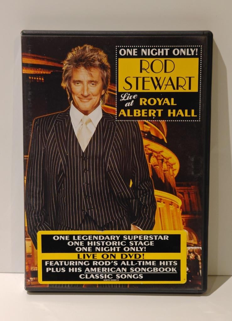 Rod Stewart One Night Only Live at Royal Albert Hall (2004), Cd's en Dvd's, Dvd's | Muziek en Concerten, Zo goed als nieuw, Muziek en Concerten