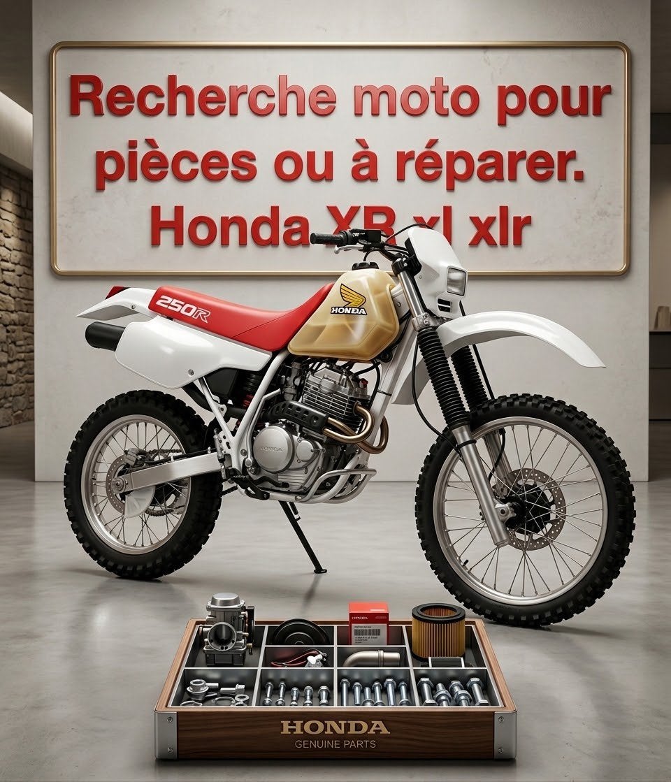 Zoek motor naar onderdelen/ repareren Honda xr 200 250 600, Motoren, Particulier, Enduro