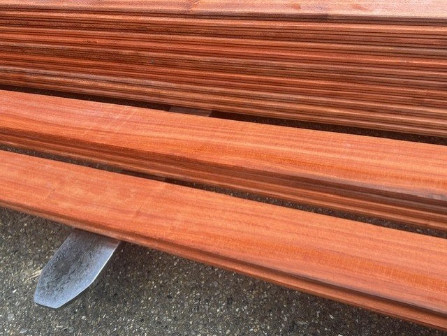 PADOUK TERRAS B-FIX 21X142X VERSCHILLENDE LENGTES, Tuin en Terras, Terrasdelen en Vlonders, Ophalen, Nieuw, Hout