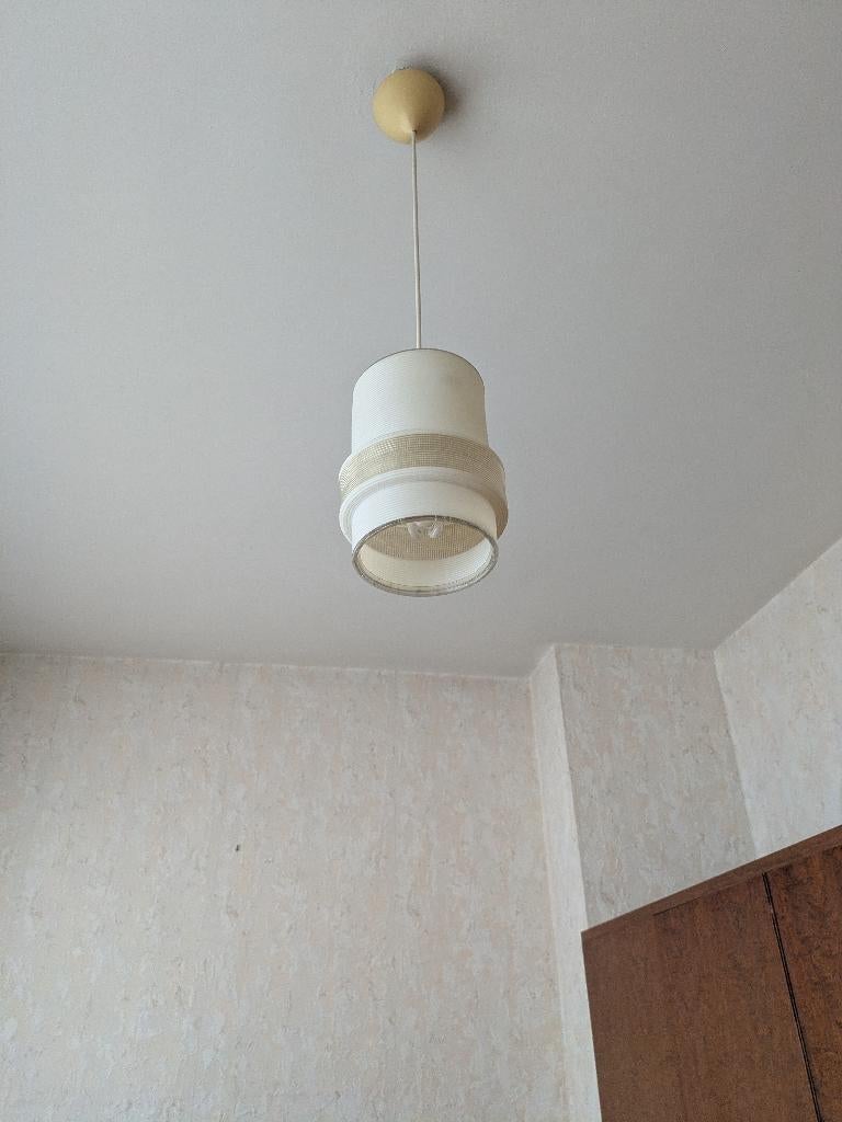 Vintage hanglampen, Ophalen, Gebruikt, Glas, Vintage