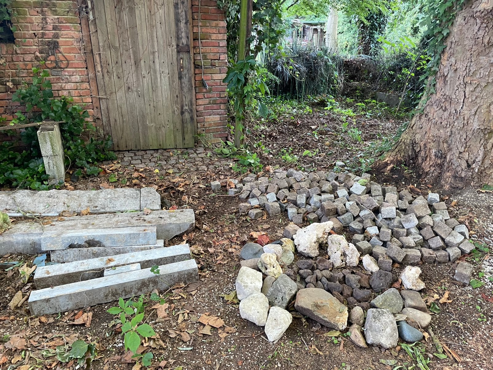 Allerlei soorten kasseien, Tuin en Terras, Grind, Keien en Split, Ophalen, Zo goed als nieuw
