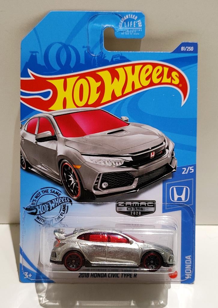 Hot Wheels Zamac 2018 Honda Civic Type R Zeldzaam! (2017), Enlèvement ou Envoi