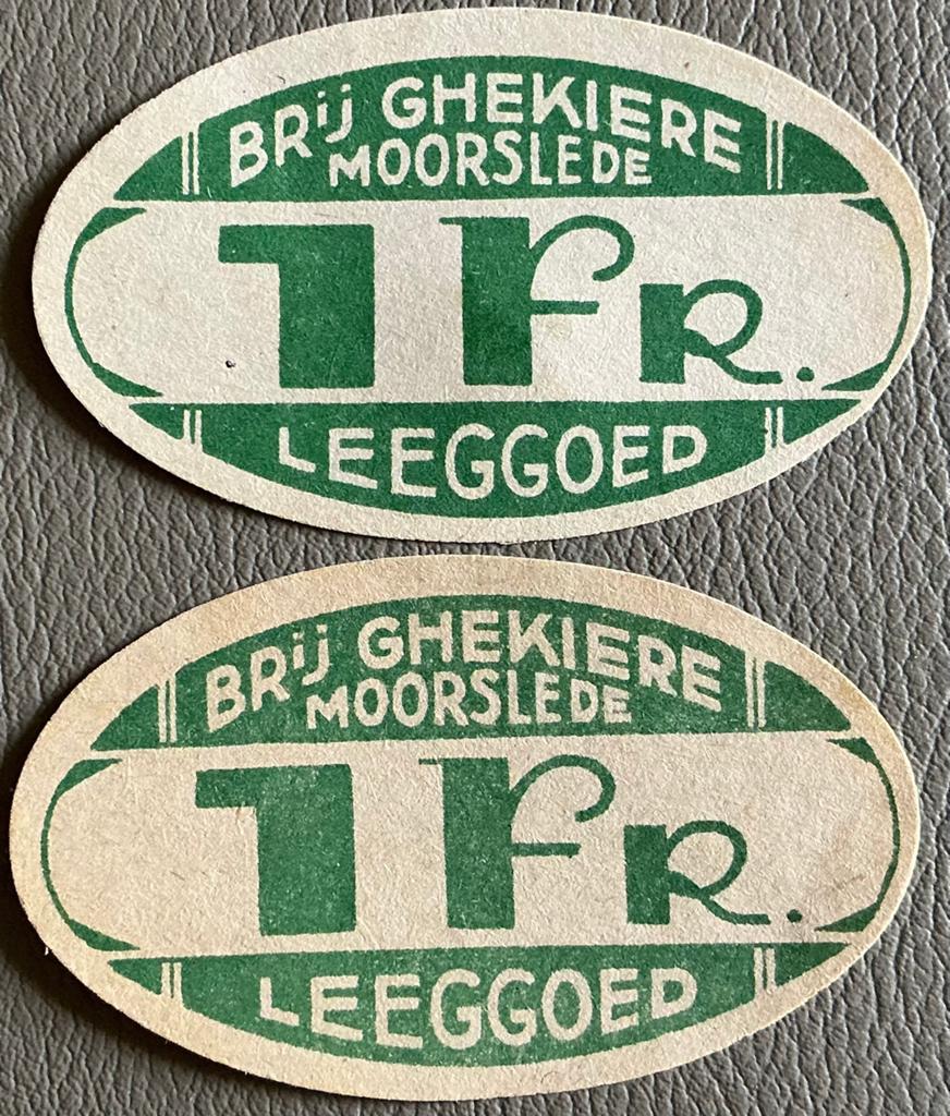 Oude etiketten BROUWERIJ GHEKIERE/MOORSLEDE, Verzamelen, Merken en Reclamevoorwerpen, Ophalen of Verzenden, Zo goed als nieuw