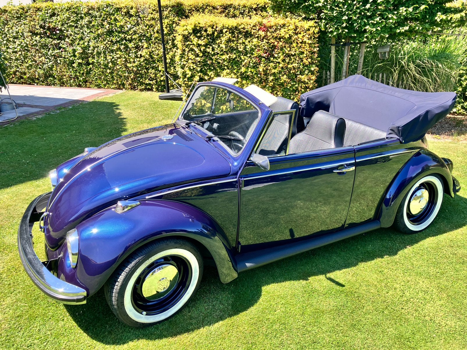 VW Kever 1500 van 1968, Auto's, Achterwielaandrijving, Zwart, Cabriolet, Handgeschakeld