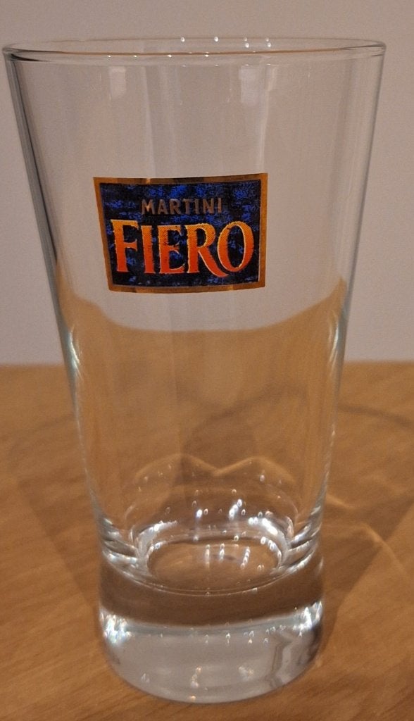 1 vintage Martini Fiero glas, Verzamelen, Glas en Drinkglazen, Ophalen of Verzenden, Zo goed als nieuw, Overige typen