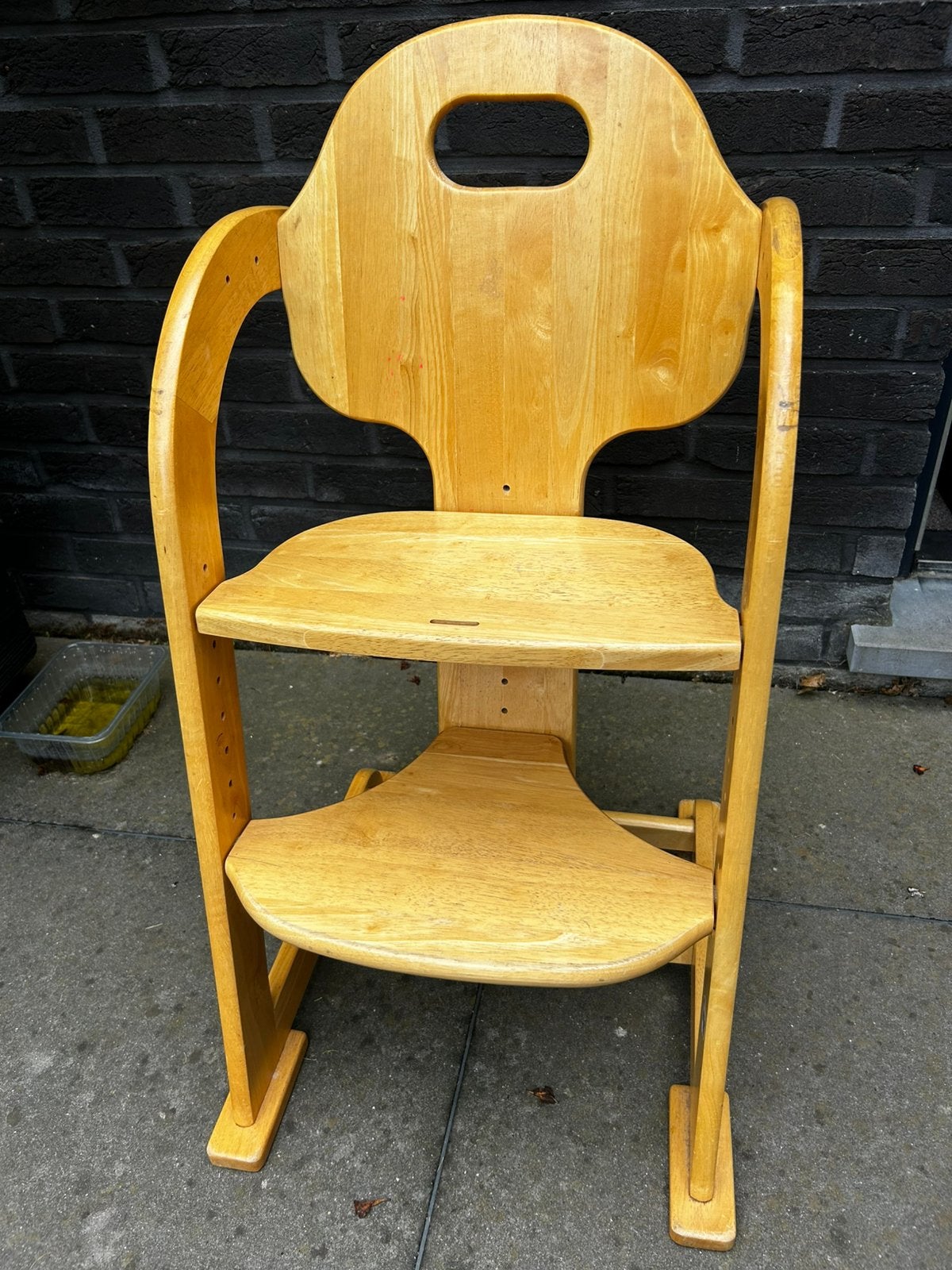 Chaise enfant en bois, Enfants & Bébés, Enlèvement, Utilisé, Chaise évolutive, Plateau amovible
