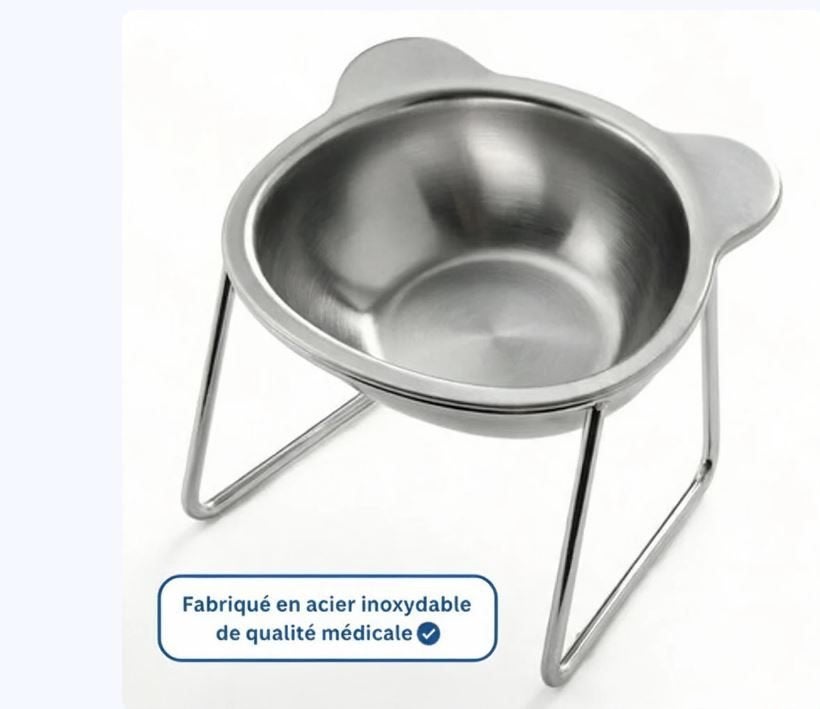 gamelle et support en acier inoxydable  neuve, Animaux & Accessoires, Enlèvement, Neuf