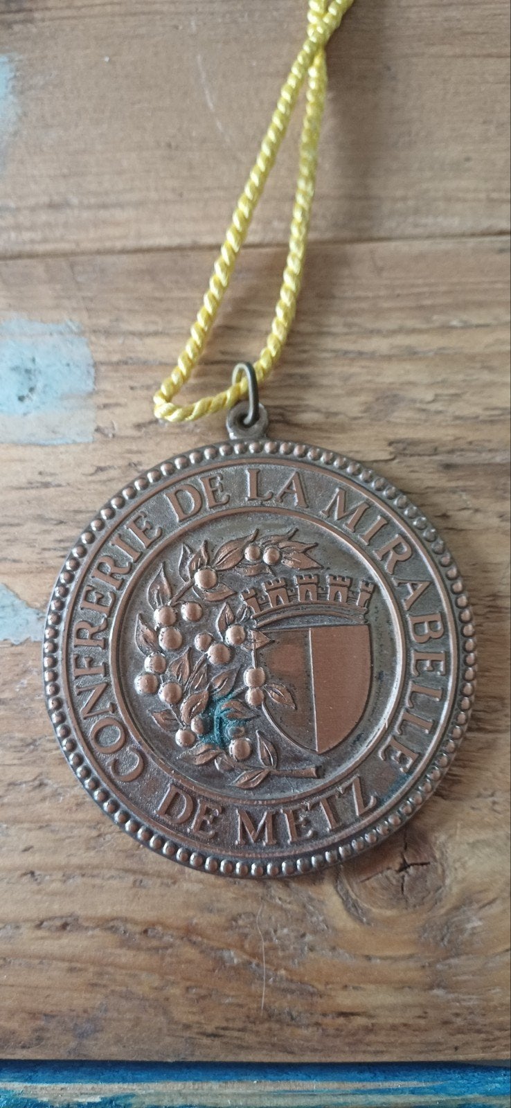 Médaille Confrérie Mirabelle - Metz, Timbres & Monnaies, Pièces & Médailles, Enlèvement ou Envoi, Bronze