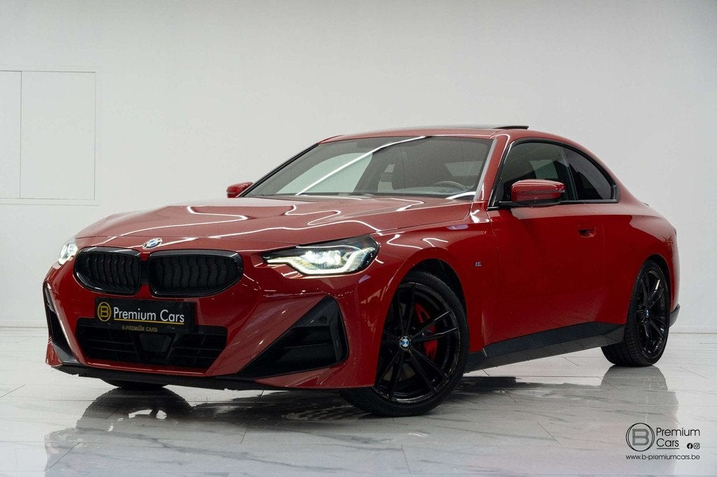 BMW 220 i Coupe Aut. M Sport! Camera, Pano, Hifi, Topper!, Autos, BMW, Rouge, Entreprise, Noir, 2 portes