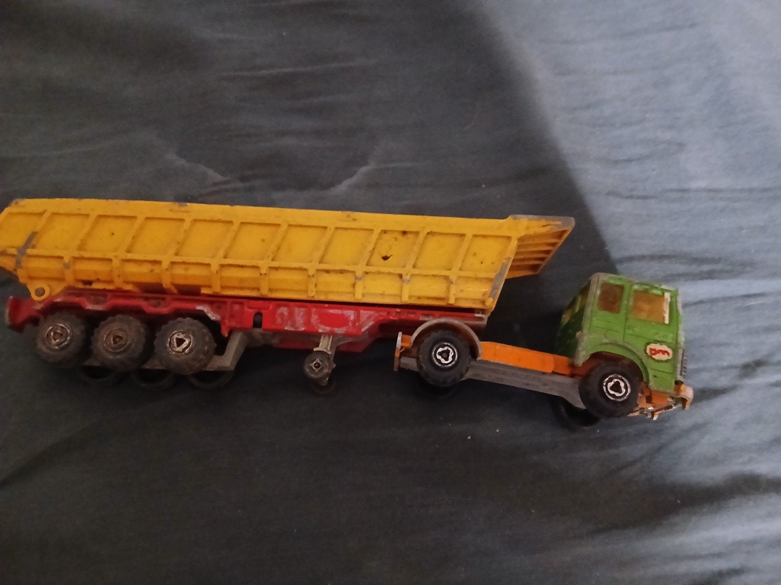 Vintage Majorette Saviem vrachtwagen miniatuur. Schaal 1/60, Hobby en Vrije tijd, Ophalen, Gebruikt, Bus of Vrachtwagen, Majorette