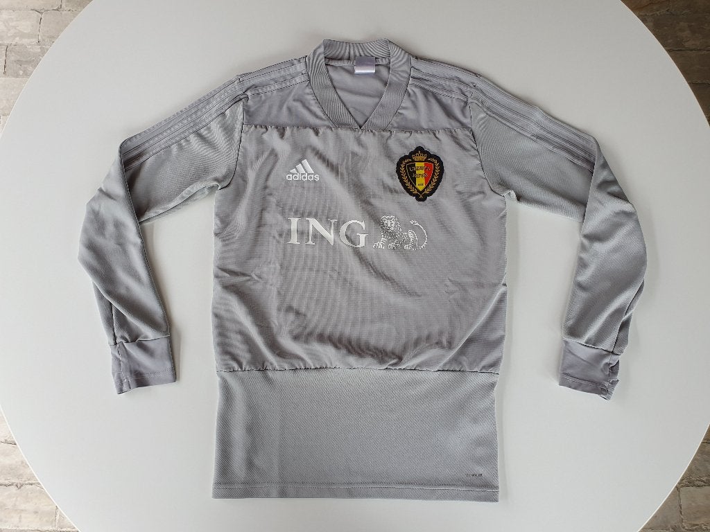Grijze trainingstrui KBVB ING (Adidas, S) (1), Enlèvement ou Envoi, Utilisé