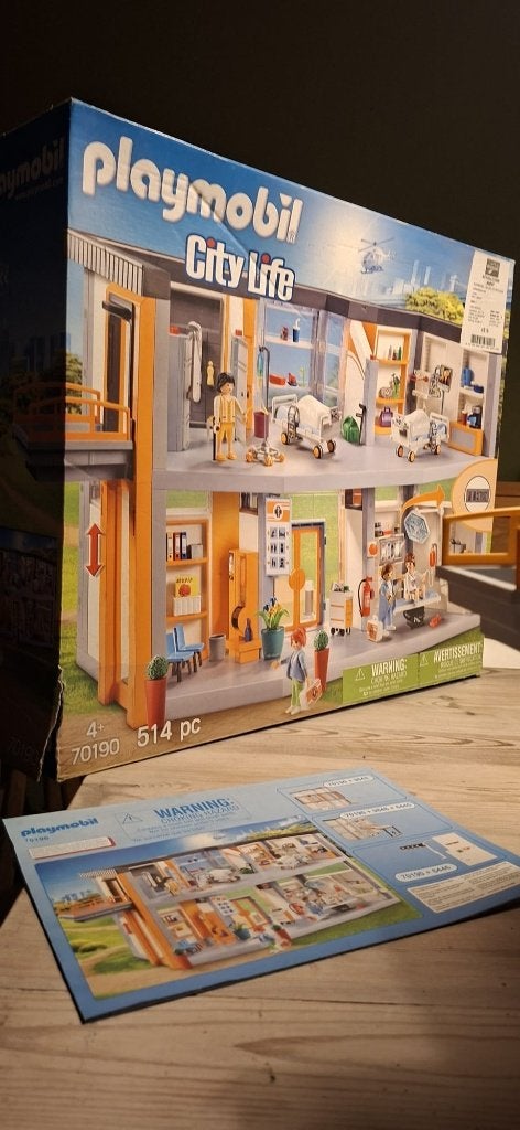Playmobil ziekenhuis, Ophalen, Gebouw, Complete set, Zo goed als nieuw