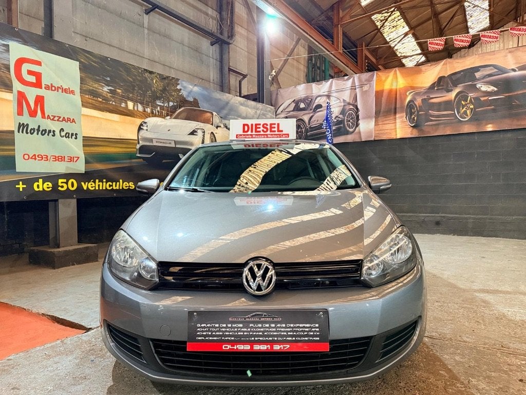 Volkswagen Golf 6 2.0TDI Airco GPS, 5 deurs, Golf, 81 kW, Zilver of Grijs