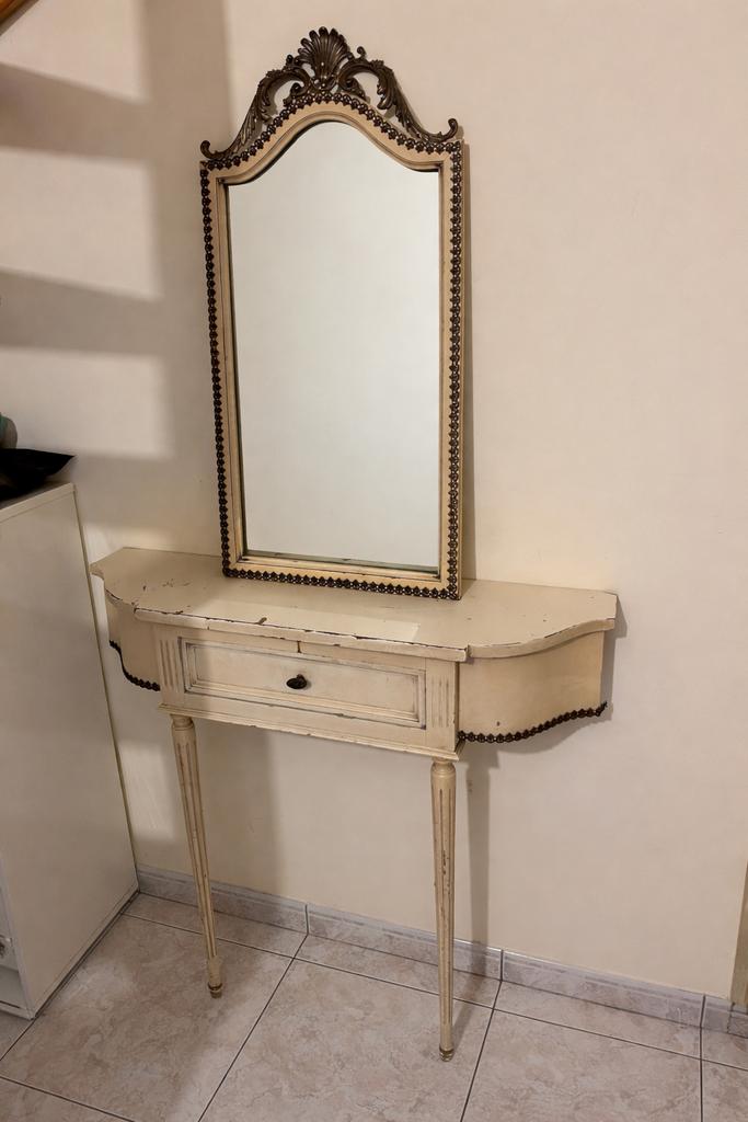 Console d’entrée avec miroir assorti, Ophalen, Gebruikt