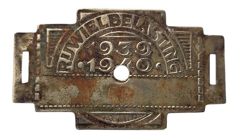 nederlandse ww2  fiets belasting  plaatje, Ophalen of Verzenden