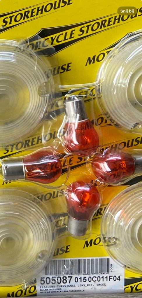 Harley davidson glaasjes en lampjes pinkers, Ophalen of Verzenden