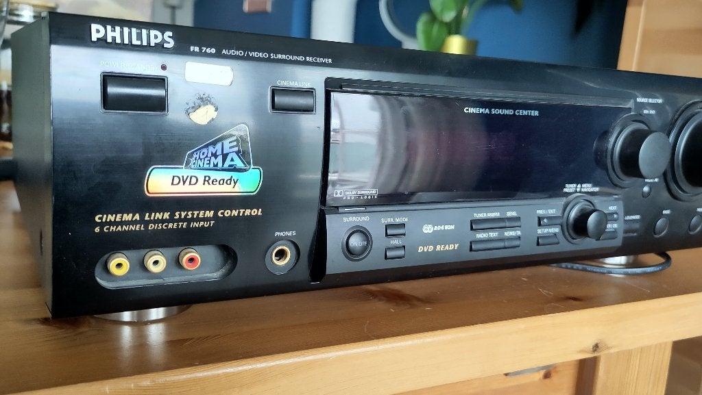Récepteur Philips FR 760 cinema sound center, TV, Hi-fi & Vidéo, Amplificateurs & Ampli-syntoniseurs, Enlèvement, Comme neuf, Autres marques