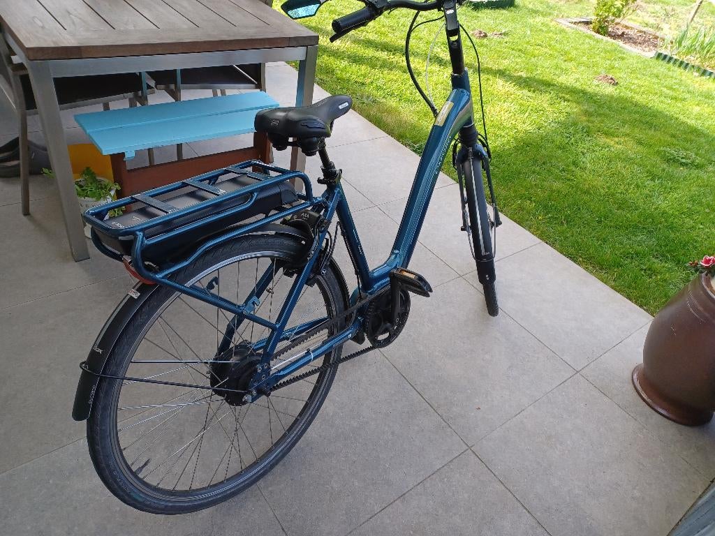 E-bike damesfiets te koop-merk Oxford, Fietsen en Brommers, Ophalen, Gebruikt, Velgrem, Versnellingen