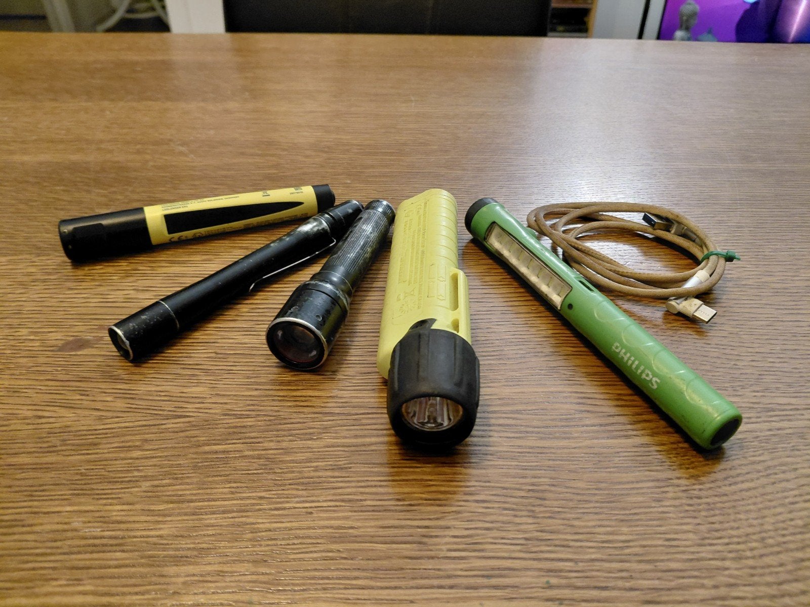 5 zaklampen, Ophalen of Verzenden, Gebruikt