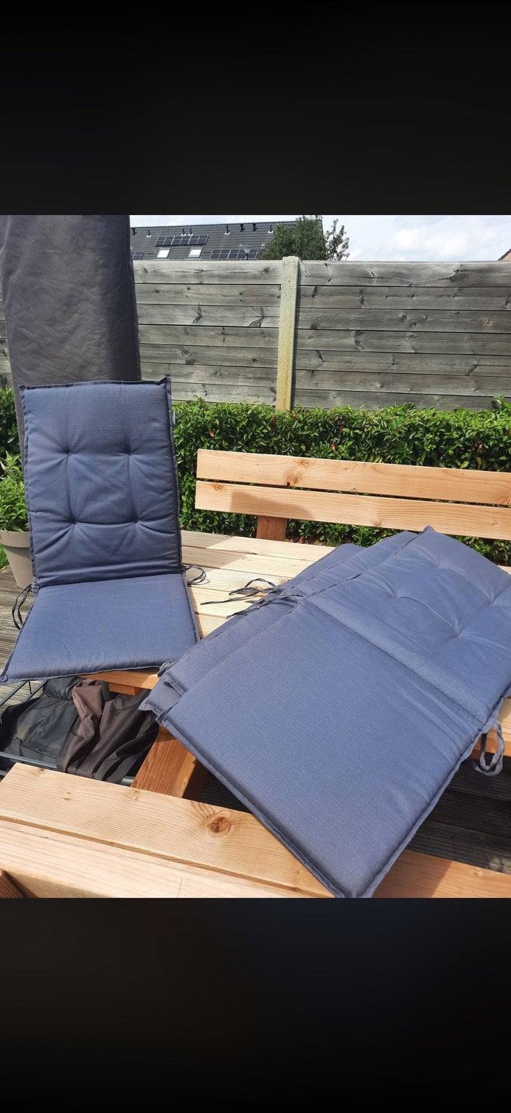 4 kussens voor terrasstoel, Ophalen, Nieuw