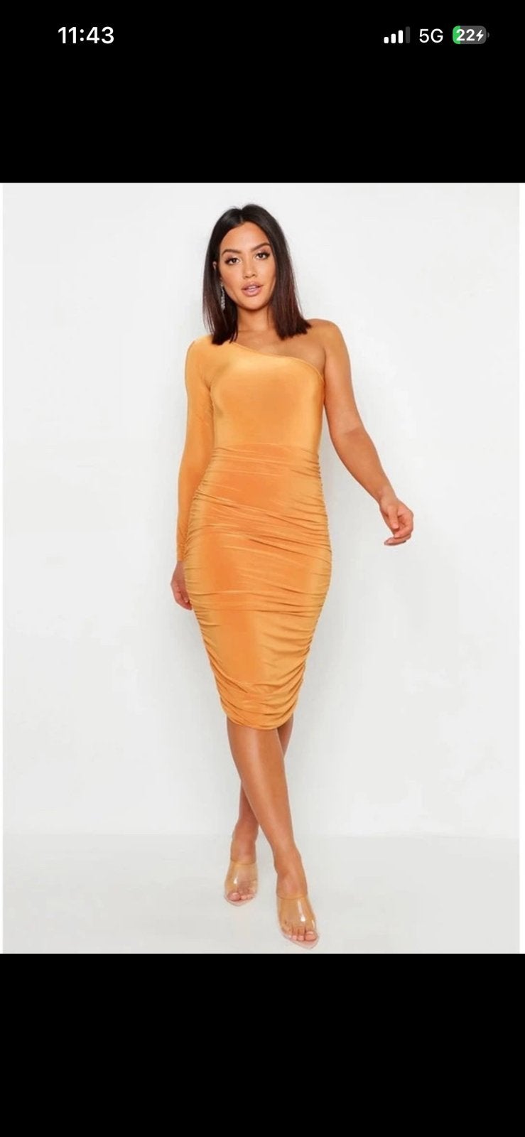 Oranje kleed, Ophalen, Maat 42/44 (L), Zo goed als nieuw, Oranje
