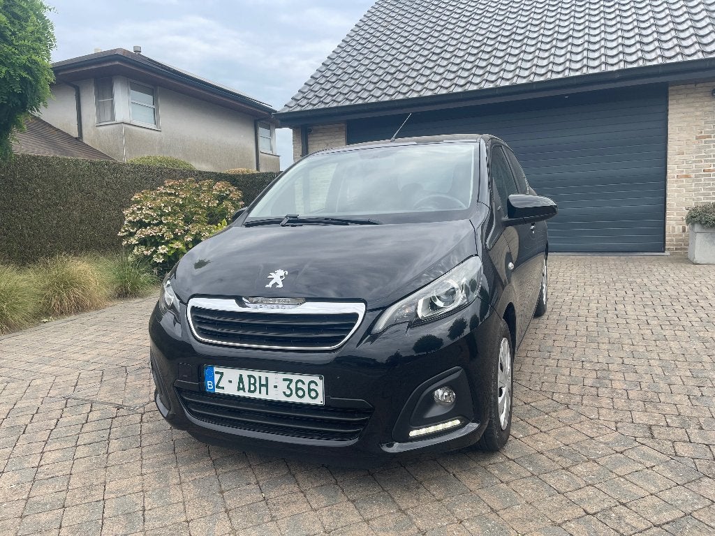 Peugeot 108 1.0 benzine 5deurs met airco, slechts 68.000km, Auto's, Voorwielaandrijving, Zwart, Bedrijf, Handgeschakeld
