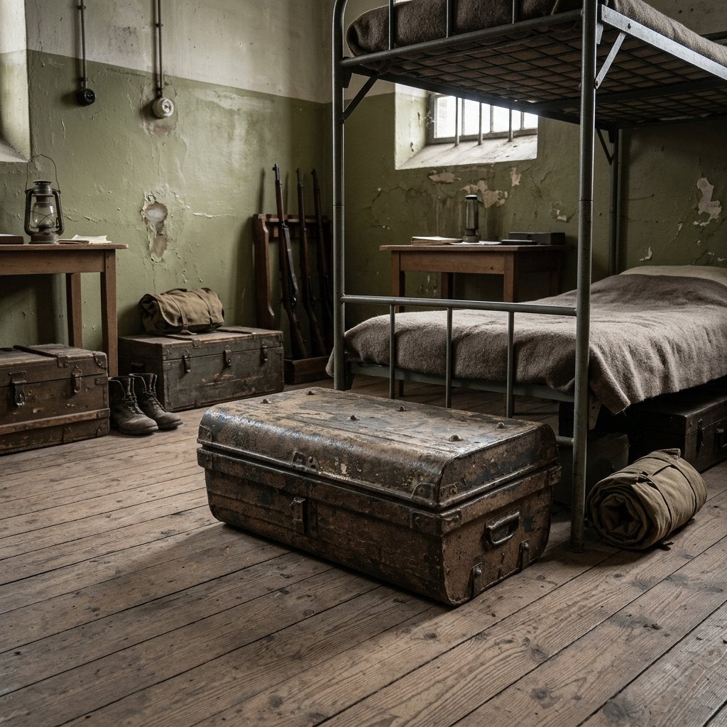 Brits Indische uniform kist, Ophalen