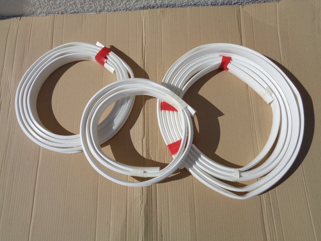 bande en plastique pour la finition des fenêtres ou portes, Enlèvement