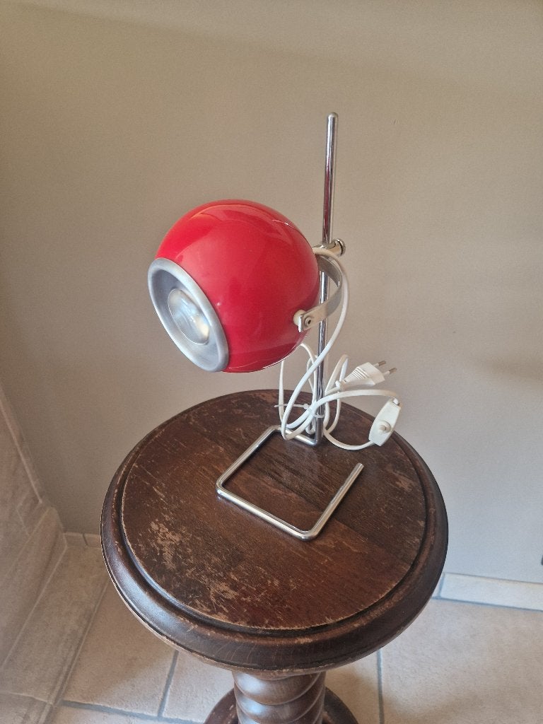Space Age Red Eyeball tafellamp door Abo Randers, jaren 60, Antiek en Kunst, Ophalen of Verzenden