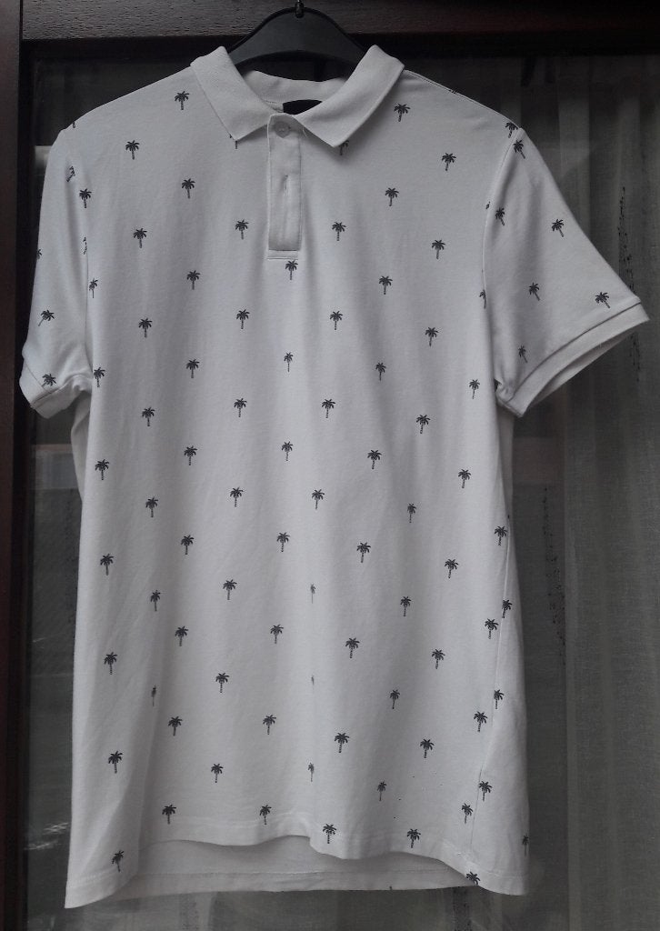Polo van H&M maat S, Kleding | Heren, Polo's, Wit, Ophalen of Verzenden, H&M, Gedragen