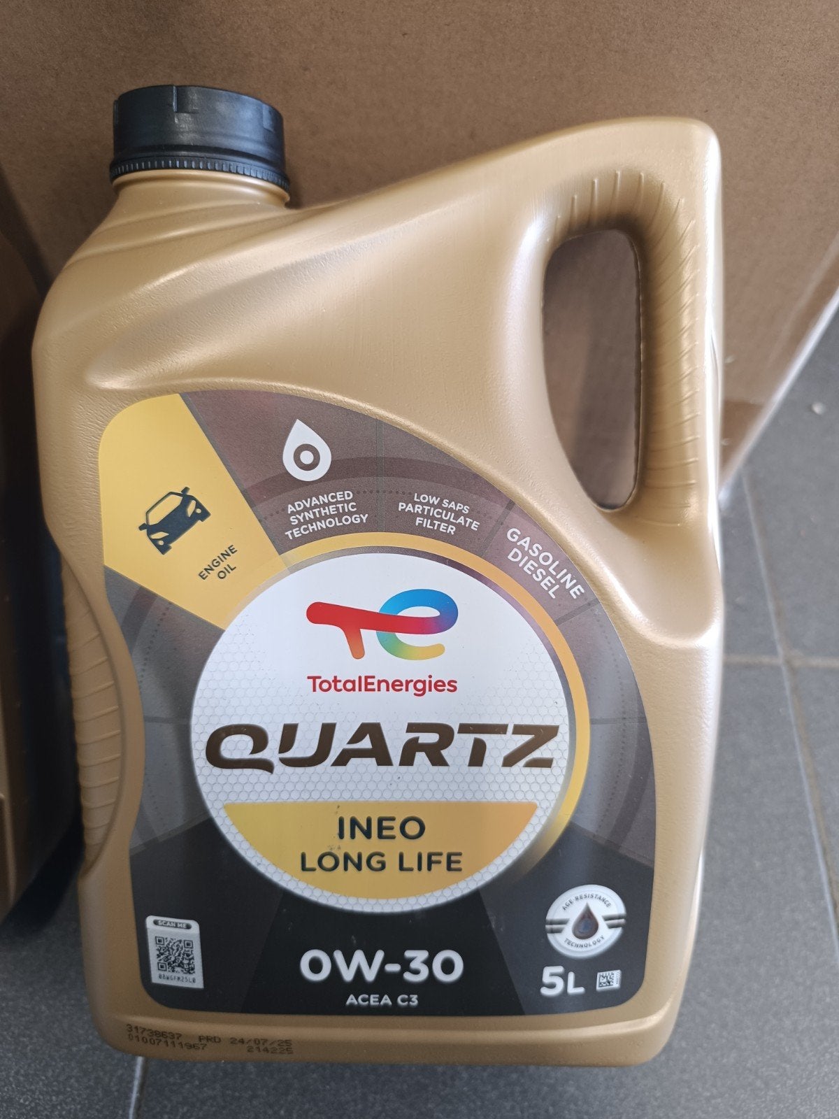 Huile moteur TotalEnergies Quartz Ineo Long Life 0W-30, Enlèvement