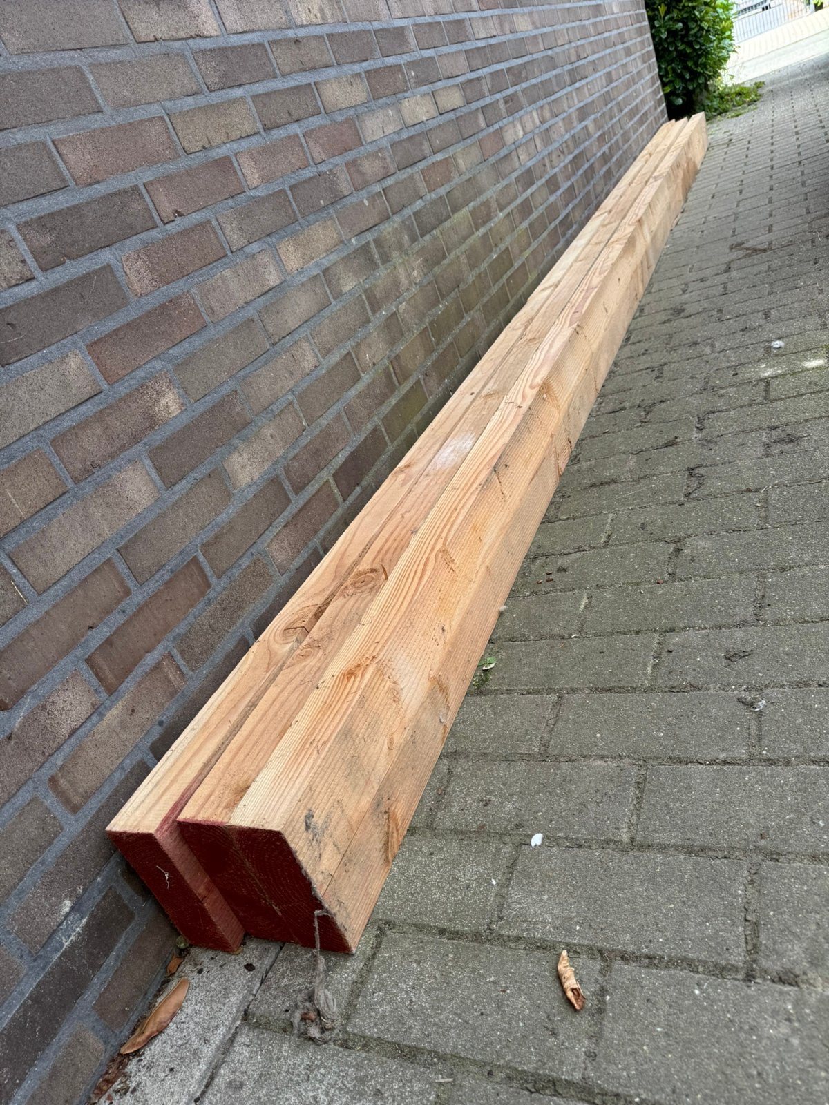 3 douglas balken 63mm x 175mm x 4,93m, Tuin en Terras, Ophalen, Nieuw, 250 cm of meer, Balken