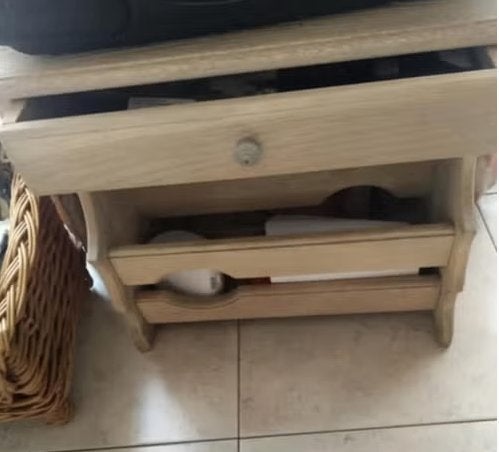 meubel voor radio / tijdschriften *, Huis en Inrichting, Kasten |Televisiemeubels, Ophalen, Zo goed als nieuw, Eikenhout