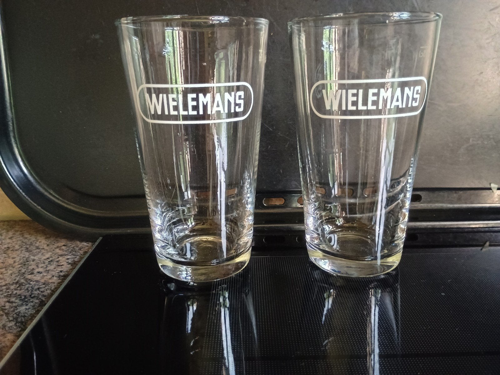 Wielemans glazen 33cl, Enlèvement ou Envoi
