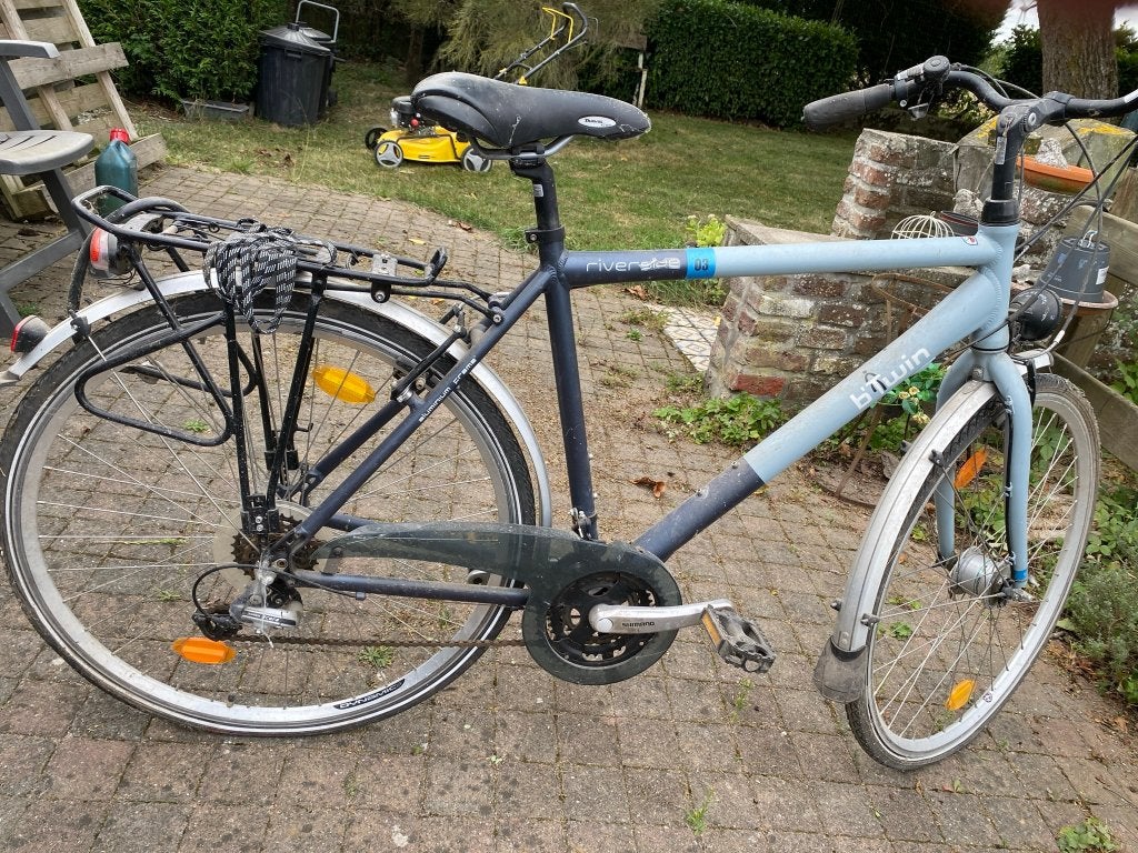 Vélo homme B-twin, Gebruikt, Velgrem, Versnellingen, Ophalen
