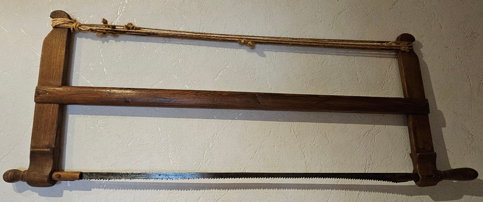 ANTIEKE HOUTEN ZAAG, Ophalen of Verzenden