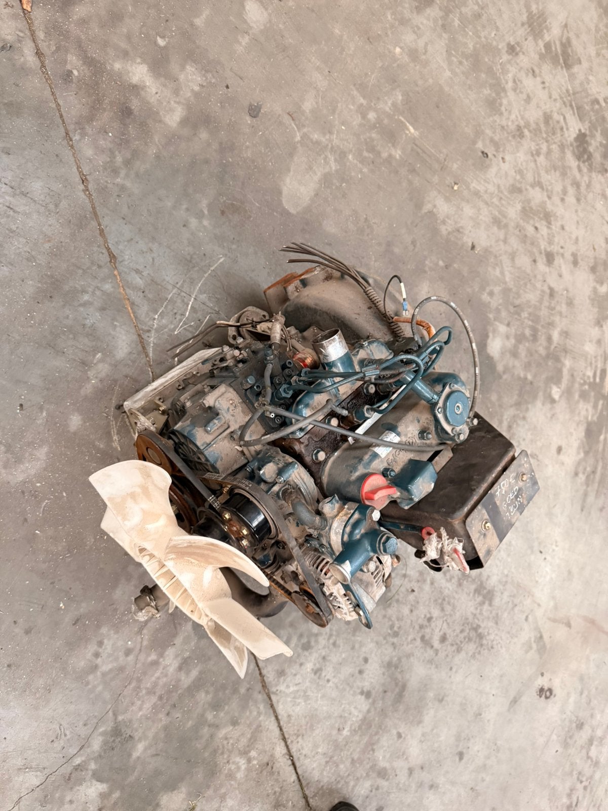 Kubota 3 cilinder Dieselmotor D1105 in werkende staat aan de, Zakelijke goederen, Ophalen of Verzenden