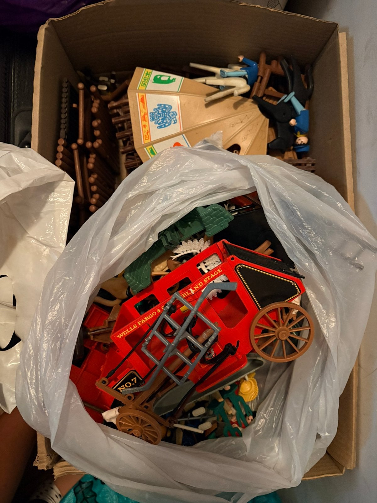 Grote doos Vintage Playmobil Western / Wild West, Ophalen of Verzenden, Gebruikt, Overige merken