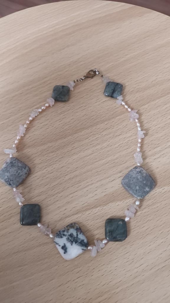 Ketting van parels en stenen, Ophalen of Verzenden