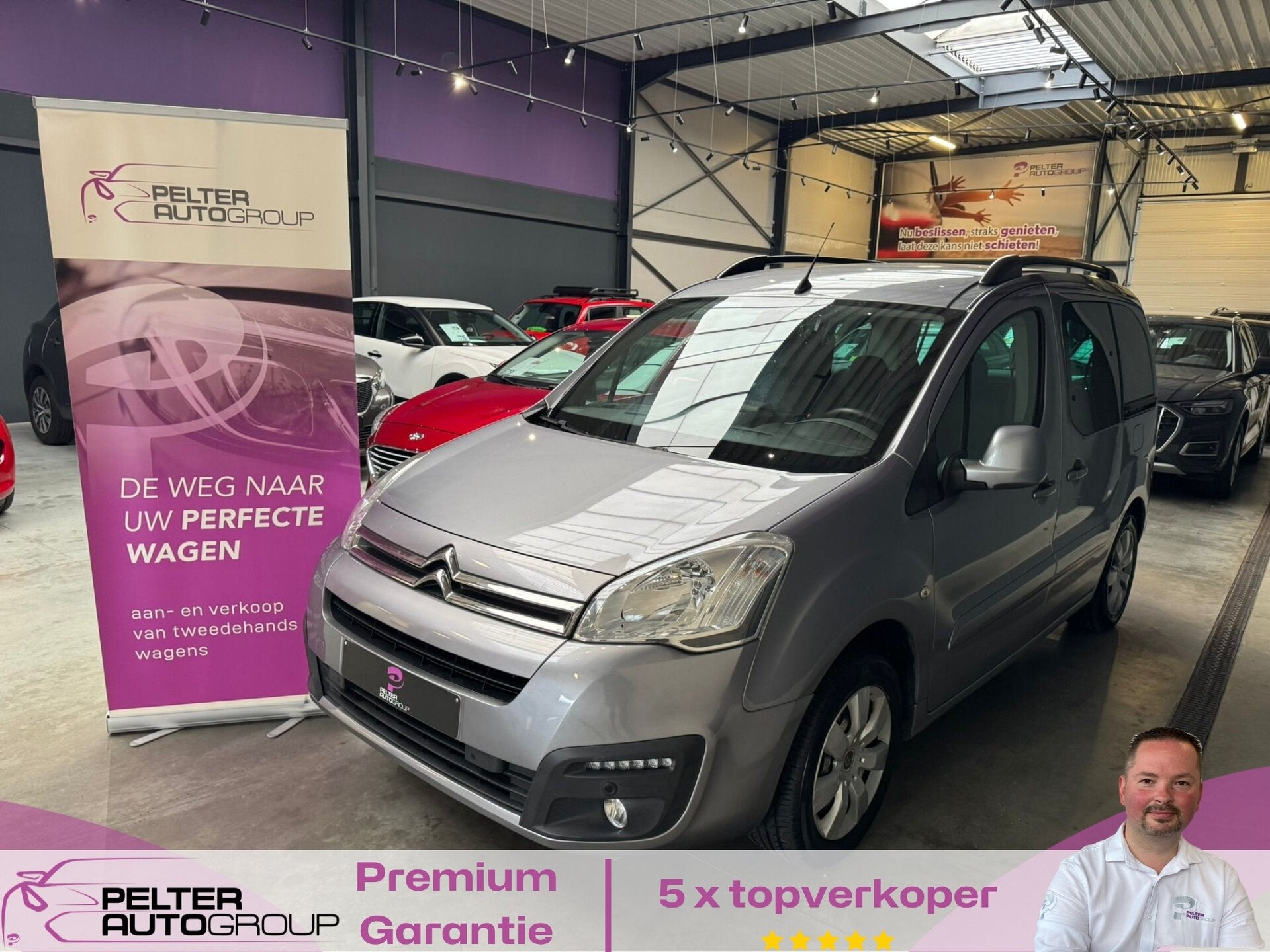 Citroen Berlingo 1.6VTi 5-Zitpl GPS Camera Trekhaak 60.000km, Auto's, 0 kg, Monovolume, 4 cilinders, 72 kW