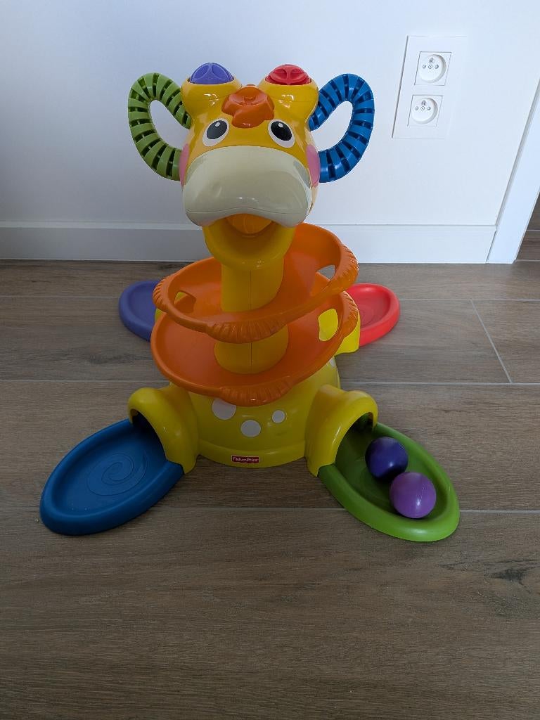 Sit to stand giraf fisher price, Ophalen, Gebruikt, Speelset, Met licht