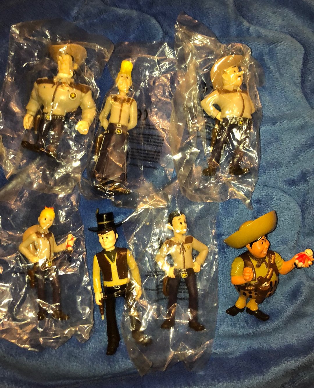 Set 10 figuren van Suske en Wiske... Texas Rakkers, Verzamelen, Suske en Wiske, Zo goed als nieuw