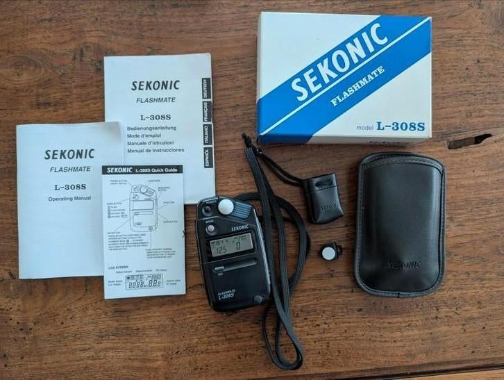 Sekonic L-308S flashmate compleet in perfecte staat, Ophalen of Verzenden
