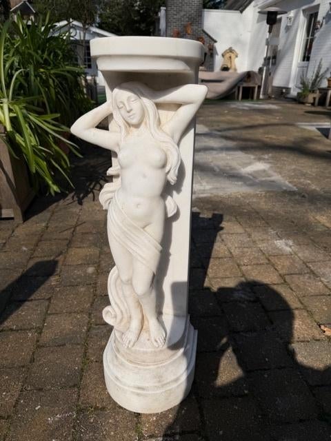 Prachtige Massief Marmeren Zuil / Kariatide - 75 cm (42 kg), Antiek en Kunst, Antiek | Religieuze voorwerpen, Ophalen