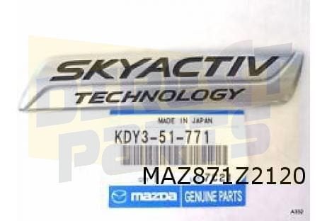 Mazda CX-5 embleem tekst ''SkyActiv technology'' achter Orig, Neuf, -, -, Mazda