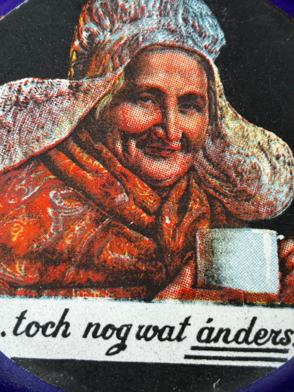 Plat en émail, Enlèvement, Comme neuf