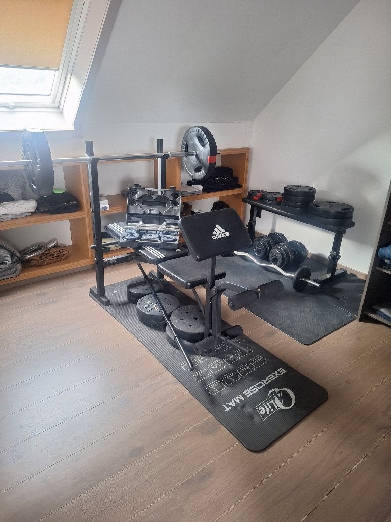 fitness opstelling, Sport en Fitness, Ophalen, Zo goed als nieuw, Overige materialen, Benen