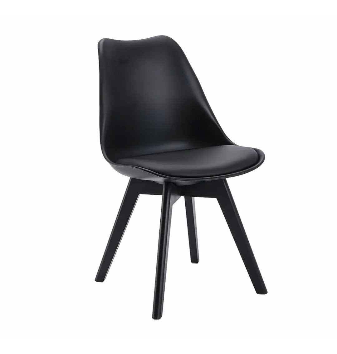 Set van 8 zwarte stoelen, Ophalen, Zwart